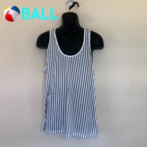 Ball Striped Racer Back Tank Top XL 90% polyester / 10% spandex Gently w…